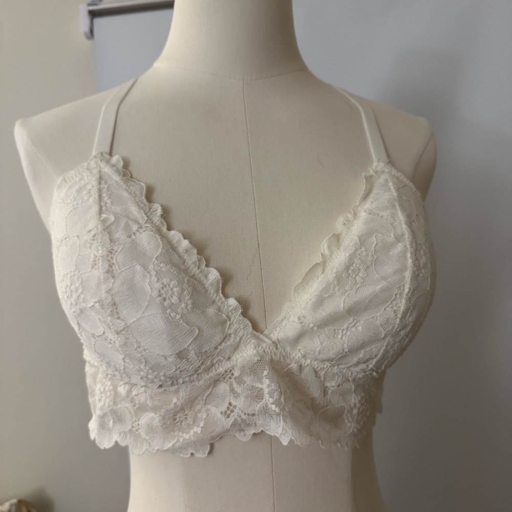 Aerie White Lace Bralette – Size L